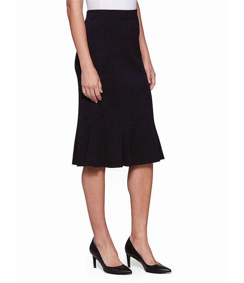 MISOOK Gored Mylana Knit Pull-On Skirt