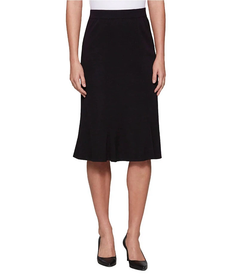 MISOOK Gored Mylana Knit Pull-On Skirt