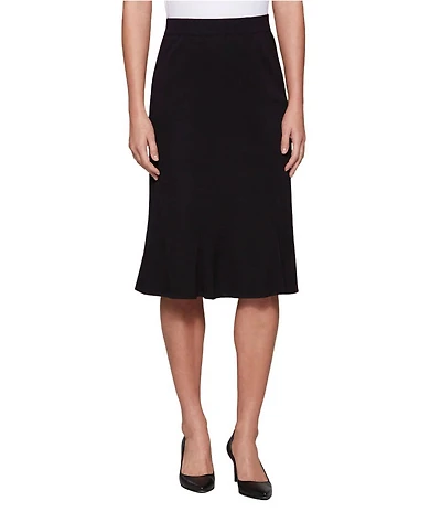 MISOOK Gored Mylana Knit Pull-On Skirt