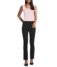 MISOOK Knit Double Scoop Neck Sleeveless Tank