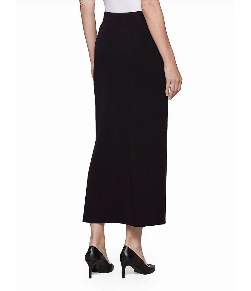 MISOOK Knit Elastic Waist Pull-On Straight Skirt