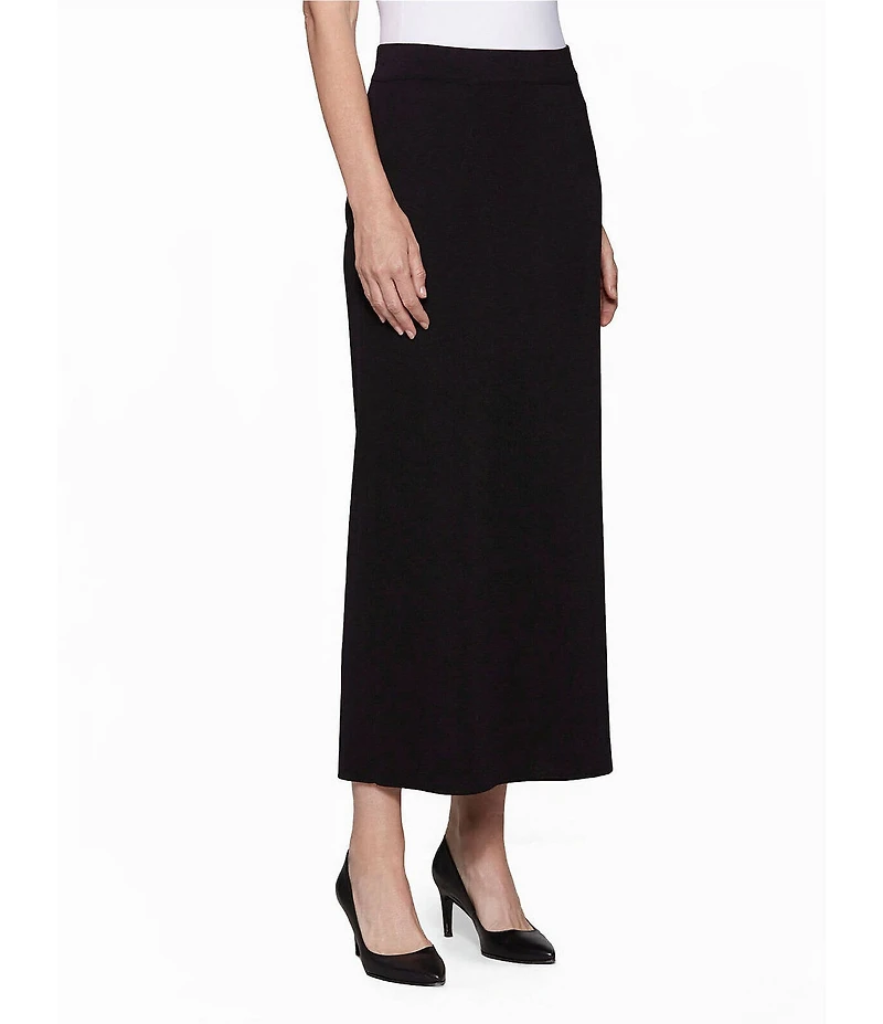 MISOOK Knit Elastic Waist Pull-On Straight Skirt