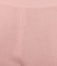 MISOOK Knit Flat Front Slim Leg Ankle-Length Pull-On Pants