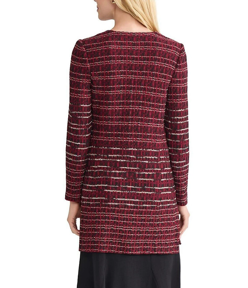 MISOOK Multi-Stitch Knit V-Neck Long Sleeve Cardigan