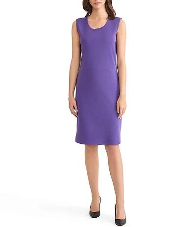 MISOOK Mylana Knit Scoop Neck Sleeveless Sheath Dress