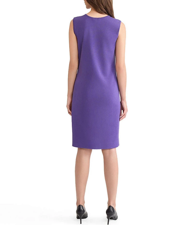 MISOOK Mylana Knit Scoop Neck Sleeveless Sheath Dress
