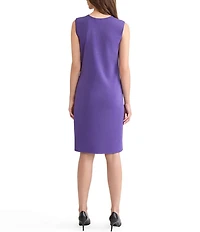 MISOOK Mylana Knit Scoop Neck Sleeveless Sheath Dress