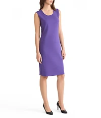 MISOOK Mylana Knit Scoop Neck Sleeveless Sheath Dress