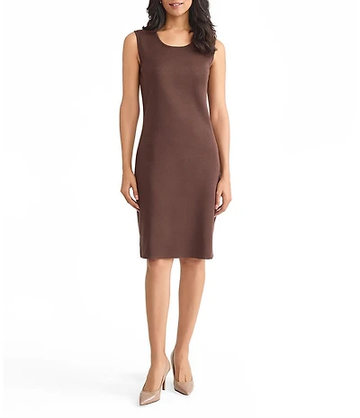 MISOOK Mylana Knit Scoop Neck Sleeveless Sheath Dress