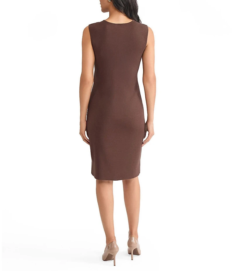 MISOOK Mylana Knit Scoop Neck Sleeveless Sheath Dress