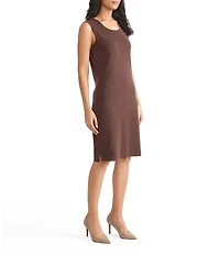 MISOOK Mylana Knit Scoop Neck Sleeveless Sheath Dress