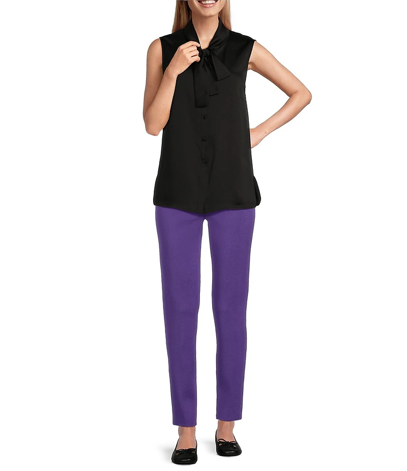 MISOOK Nancy Maylana Knit Slim Leg Pull-On Pants