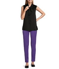 MISOOK Nancy Maylana Knit Slim Leg Pull-On Pants