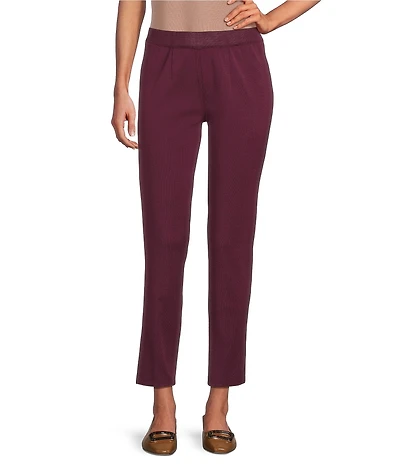 MISOOK Nancy Maylana Knit Slim Leg Pull-On Pants