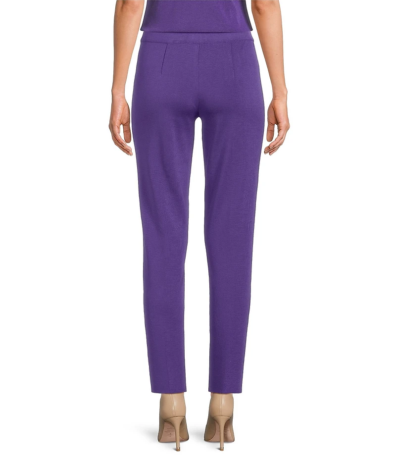 MISOOK Nancy Maylana Knit Slim Leg Pull-On Pants