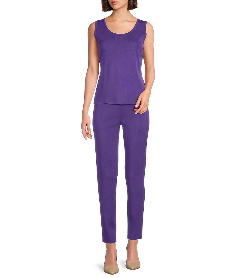 MISOOK Nancy Maylana Knit Slim Leg Pull-On Pants