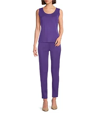 MISOOK Nancy Maylana Knit Slim Leg Pull-On Pants