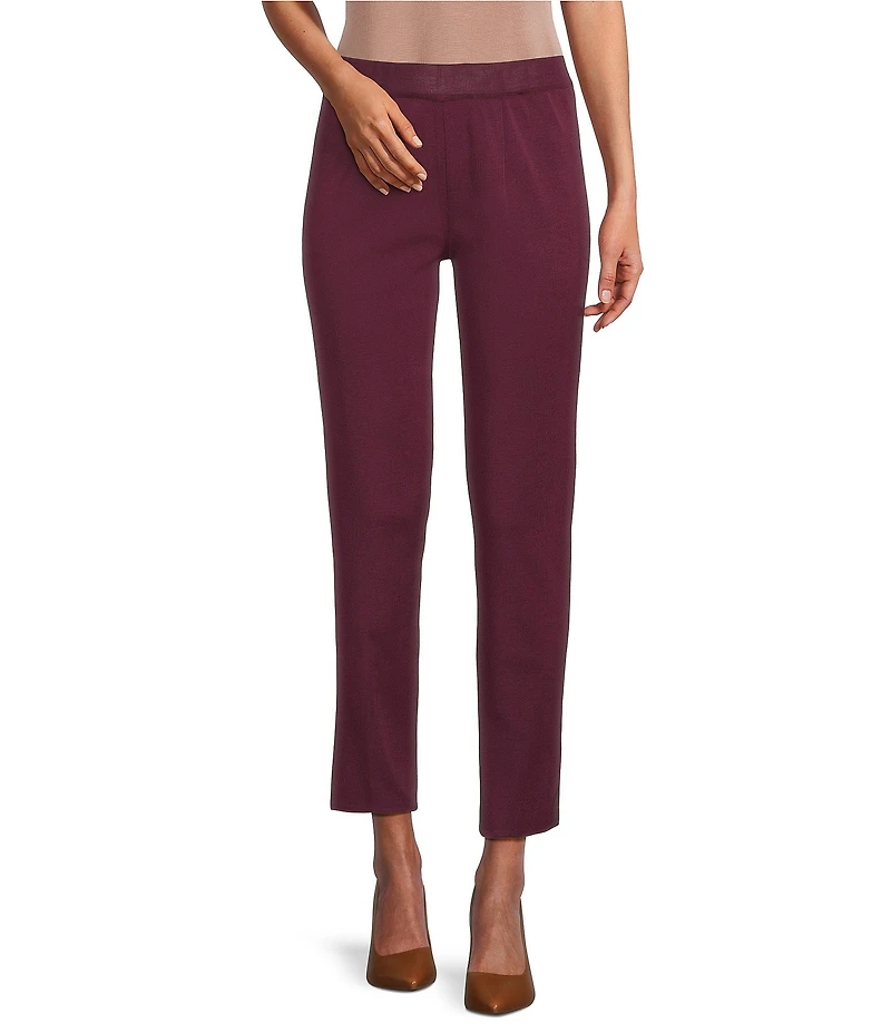 MISOOK Nancy Maylana Knit Slim Leg Pull-On Pants