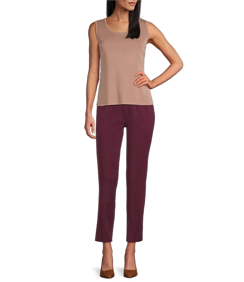 MISOOK Nancy Maylana Knit Slim Leg Pull-On Pants