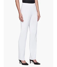 MISOOK Nancy Mylana Knit Flat Front Straight Pants