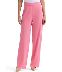 MISOOK Nancy Mylana Knit Wide Leg Pull-On Pants