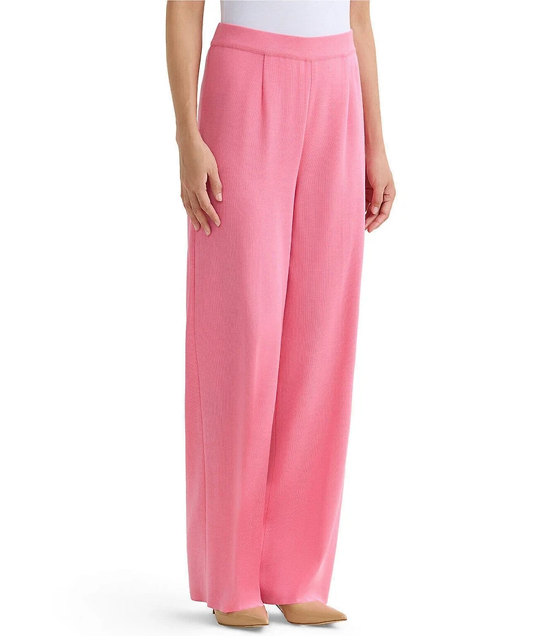 MISOOK Nancy Mylana Knit Wide Leg Pull-On Pants