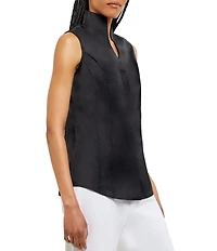 MISOOK Stretch High V-Neck Sleeveless Blouse