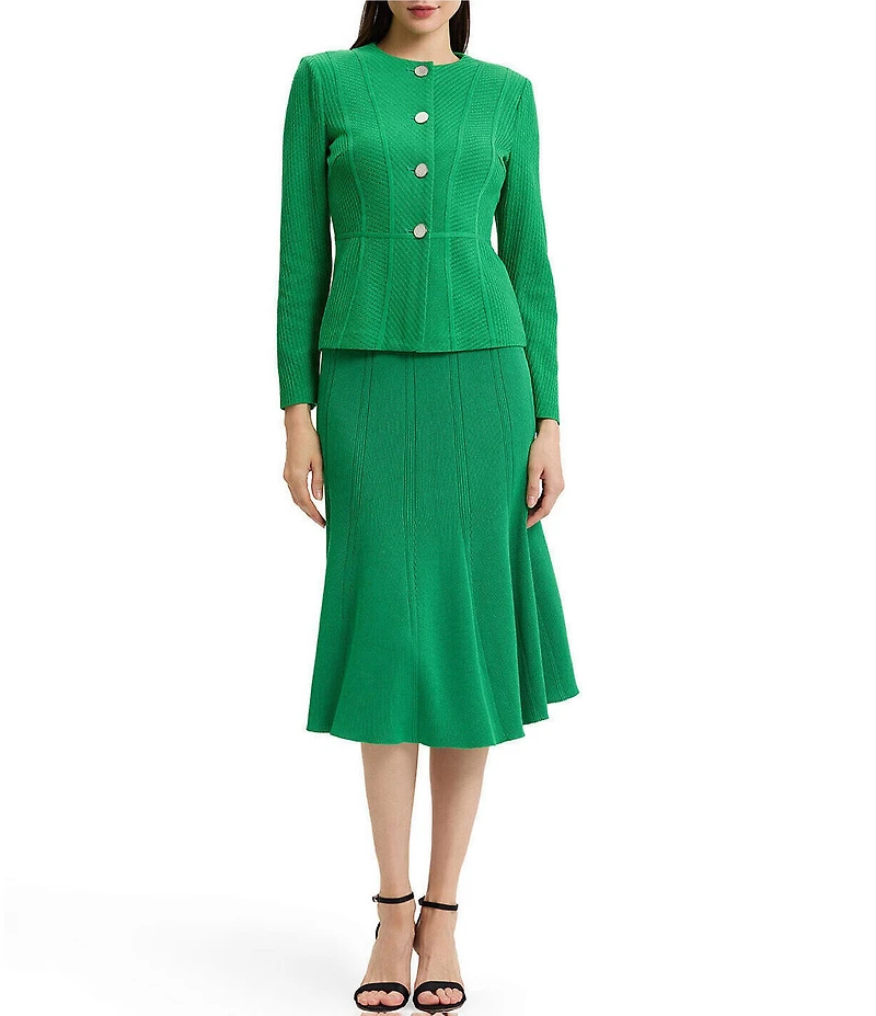 MISOOK Wrinkle-Resistant Knit Tailored Jacket