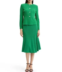 MISOOK Wrinkle-Resistant Knit Tailored Jacket