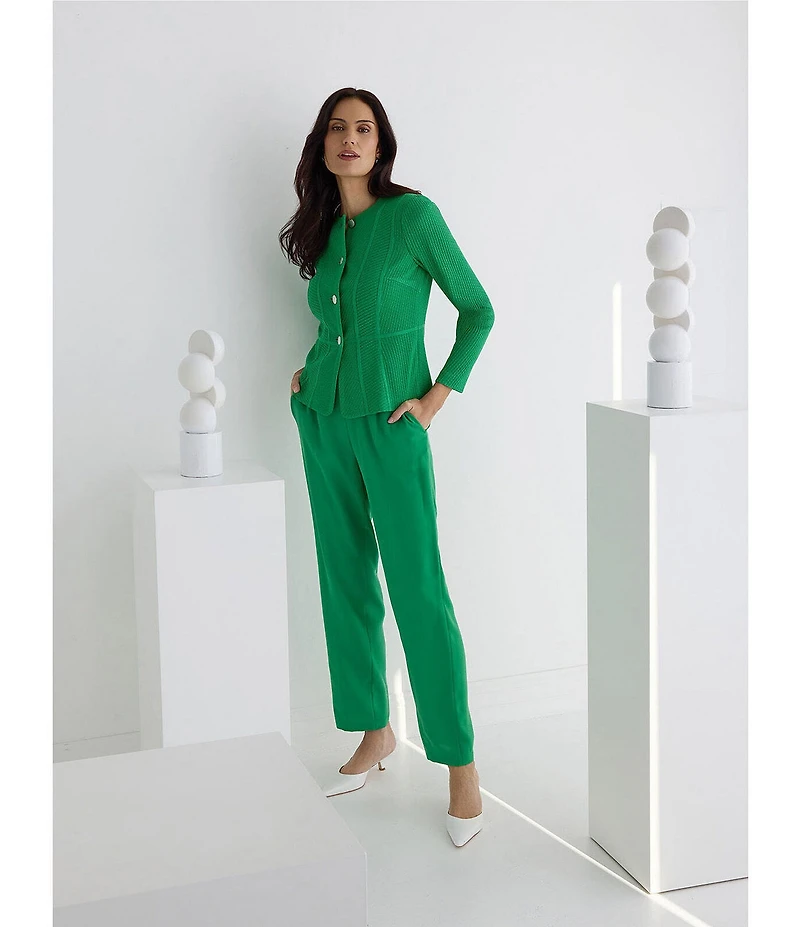 MISOOK Wrinkle-Resistant Knit Tailored Jacket
