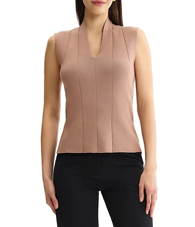 MISOOK Wrinkle-Resistant Knit V-Neck Sleeveless Tank
