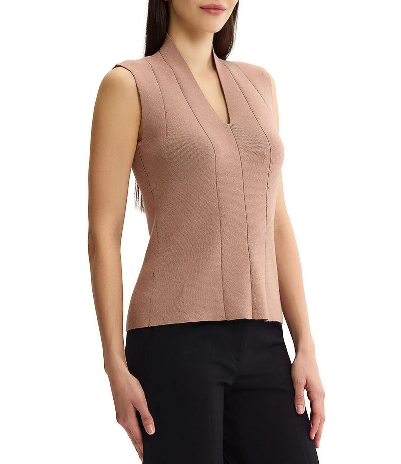 MISOOK Wrinkle-Resistant Knit V-Neck Sleeveless Tank