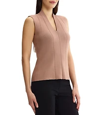 MISOOK Wrinkle-Resistant Knit V-Neck Sleeveless Tank