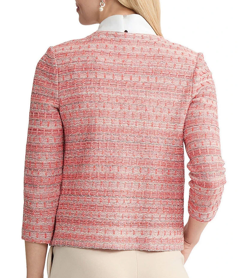 MISOOK Wrinkle-Resistant Knit Whipstitch Trim Jacket