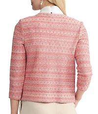 MISOOK Wrinkle-Resistant Knit Whipstitch Trim Jacket