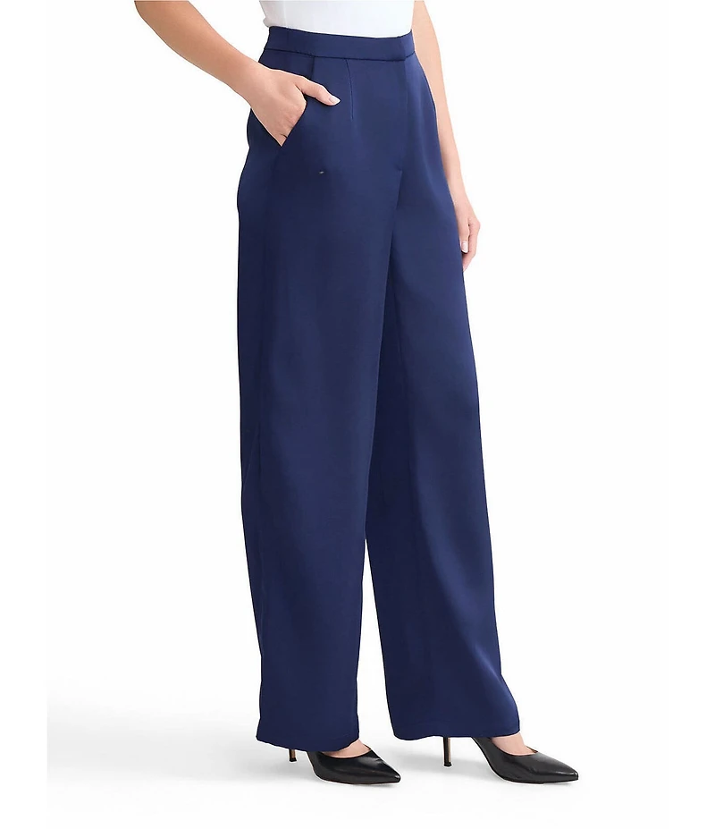MISOOK x Lani Lynn Crepe De Chine High Rise Wide Leg Pants