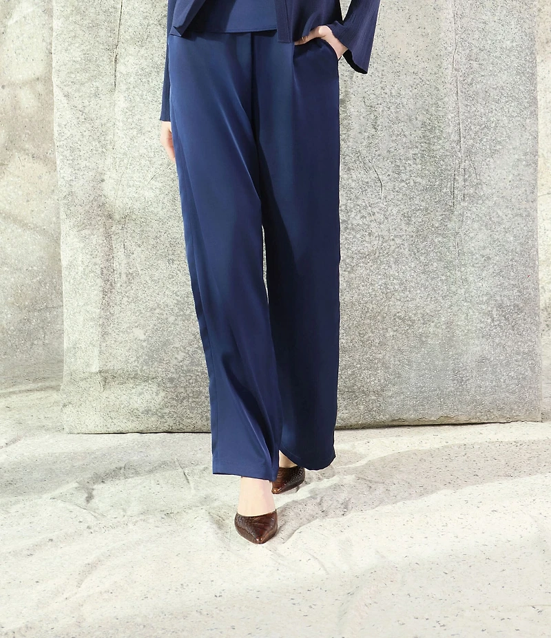 MISOOK x Lani Lynn Crepe De Chine High Rise Wide Leg Pants