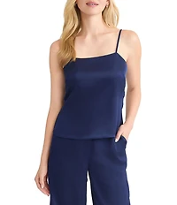 MISOOK x Lani Lynn Crepe De Chine Square Neck Sleeveless Cami