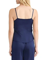 MISOOK x Lani Lynn Crepe De Chine Square Neck Sleeveless Cami