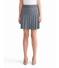 MISOOK x Lani Lynn Pleated Knit Drop Waist Mini Skirt