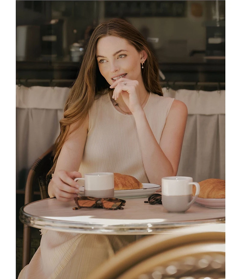 MISOOK x Lani Lynn Coordinating Ribbed knit Round Neck Sleeveless Fringe Hem Tank