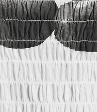 Miss Chievous Cherry Graphic Shirred Long Sleeve Top