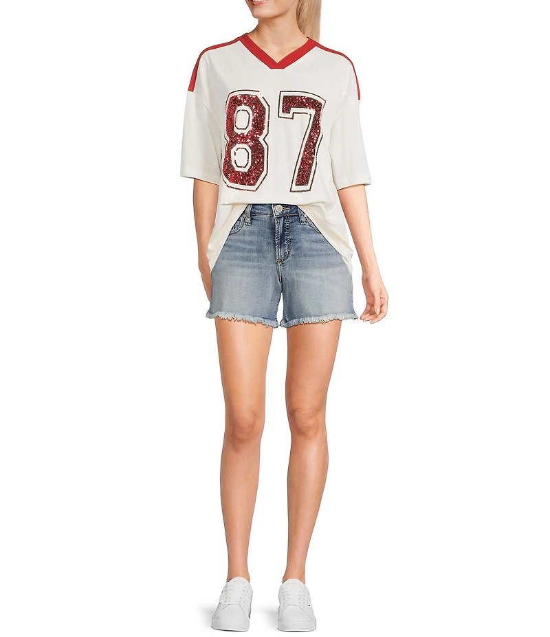 Miss Chievous Short Sleeve 87 Varsity T-Shirt