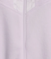Miss Elaine Long Sleeve V Neck Micro Fleece Long Zip Robe