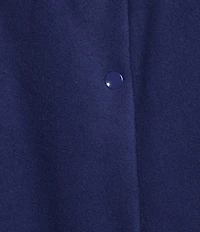 Miss Elaine Plus Size Long Sleeve Round Neck Micro Fleece Short Snap Robe
