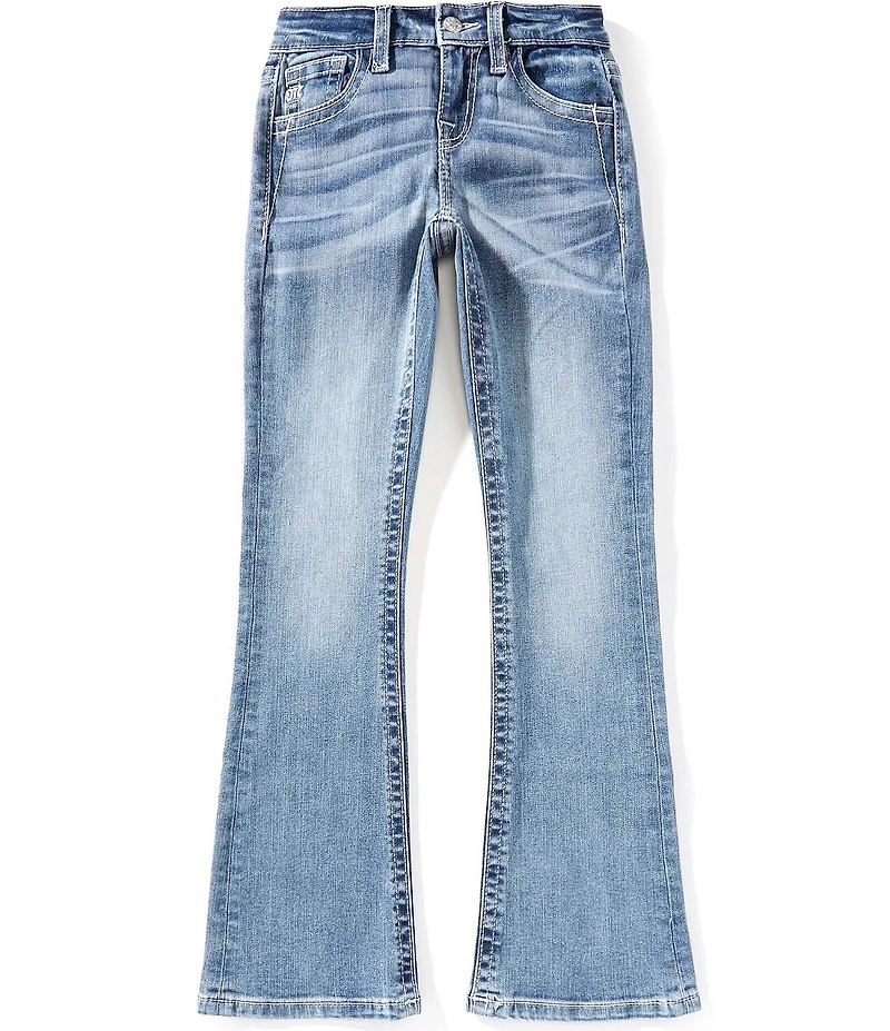 Miss Me Big Girls Fleur-De-Lis Back-Pocket Jeans