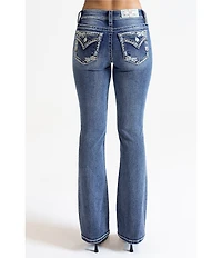 Miss Me Bord Mid-Rise Bootcut Jeans