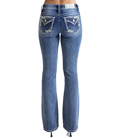 Miss Me Bord Mid-Rise Bootcut Jeans