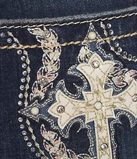 Miss Me Cross Bootcut Jeans