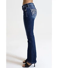 Miss Me Dream Catcher Mid-Rise Bootcut Jeans